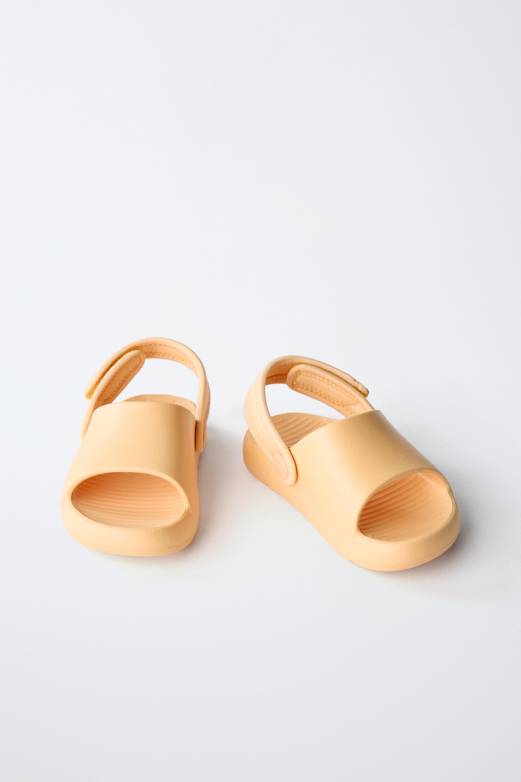 RUBBERIZED SLIDE SANDALS